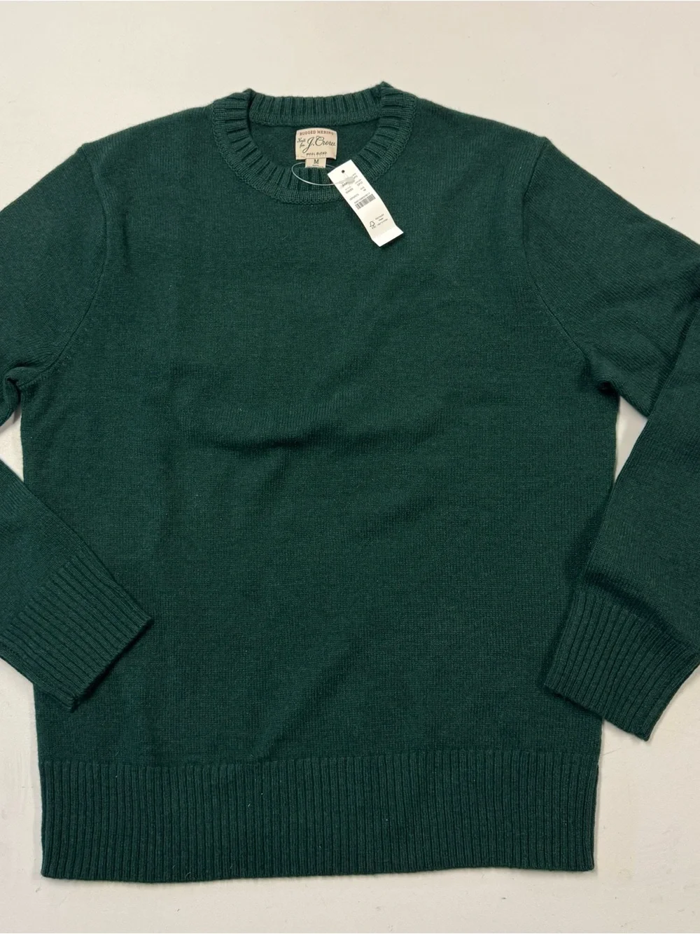 J. Crew Men’s Crewneck Sweater in Dark Green